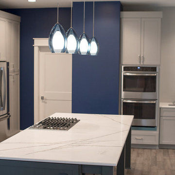 Kitchen with pendant lighting