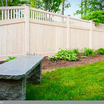 Eastern White Cedar PVC Vinyl Wood Grain Fencing from Illusions