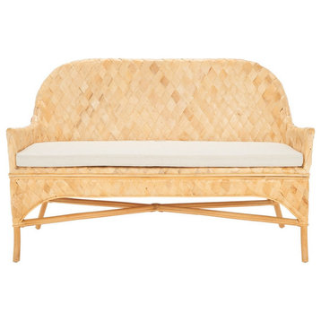 Safavieh Chorus Woven Sofa Bench, Natural/White