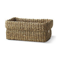 CUFFED SEAGRASS BASKET - Baskets