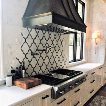 Full-height backsplash