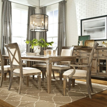 Legacy Classic Brownstone Village Rectangular Leg Table Set