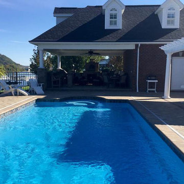 Sierra Fiberglass Pool by Blue Hawaiian