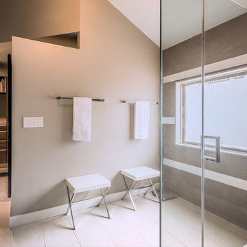 Contemporary Bathroom by Assurance Construction LLC in South New Jersey