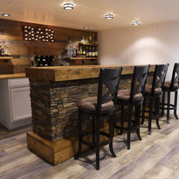 Home Bars featuring Faux Stone and Faux Brick
