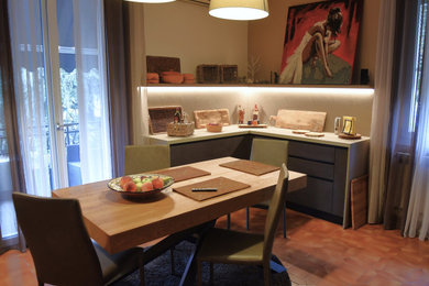 Immagine di una sala da pranzo contemporanea