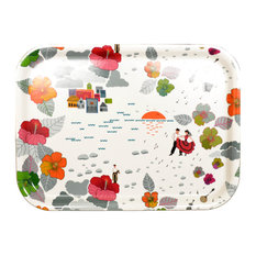 Arvidssons Textil - Pastel Colours Samborombom Serving Tray, Small - Serving Trays