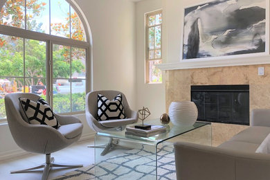Family room - contemporary family room idea in San Diego