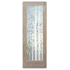 Front Door - Forest Trees - Oak - 36" x 96" - Book/Slab Door