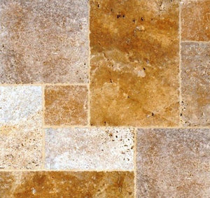 French Pattern Tumbled Various Size Tile Tuscany Riviera, 480 Sq. ft.