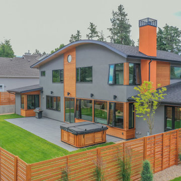 Creative, flowing roof lines