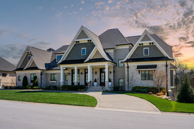 Example of a trendy exterior home design in Louisville