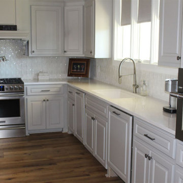 The Boerum Hill collection is a crackle, glazed ceramic