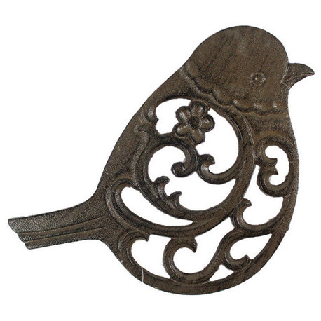 Cast Iron Bird Trivet 8"