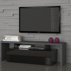 TV Stand Trevor A Black | Made in Italy - $575 - Entertainment Centers And Tv Stands