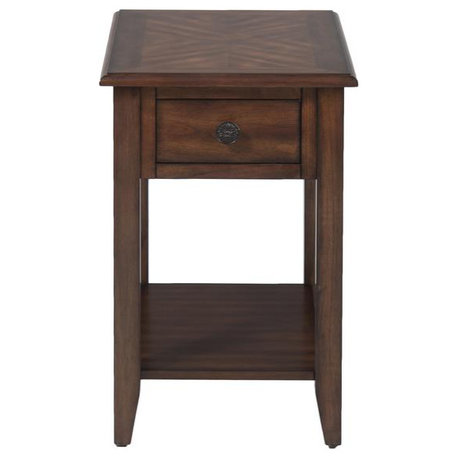 Medium Brown Chairside Table