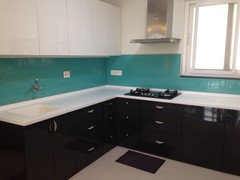 crushed glass backsplash