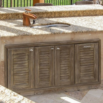 NATURE KAST - WEATHER PROOF CABINETS ( OUTDOOR KITCHEN SPACES)