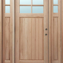 Mahogany 4-Lite Arch Top Door - Products