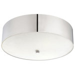 Eurofase - Eurofase 33227-30-016 Element - 16 Inch 90W 3000K 3 LED Flush Mount - 3150  Assembly RElement 16 Inch 90W  Brushed Nickel Frost *UL Approved: YES Energy Star Qualified: n/a ADA Certified: n/a  *Number of Lights: Lamp: 3-*Wattage:30w LED bulb(s) *Bulb Included:Yes *Bulb Type:LED *Finish Type:Brushed Nickel