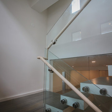 Project #80 | Mono-Beam Staircase with Glass Panels