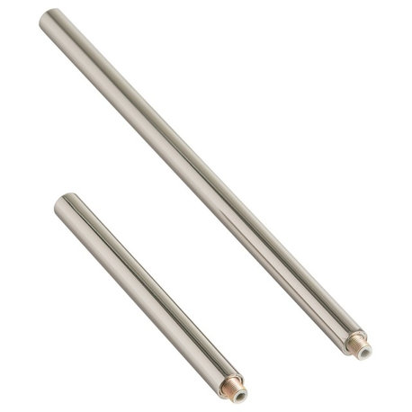 Polished Nickel Extension Pipe, One 6" and One 12"