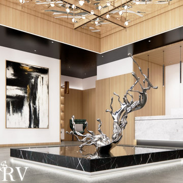 Water Mirror - A contemporary interior of a Lobby