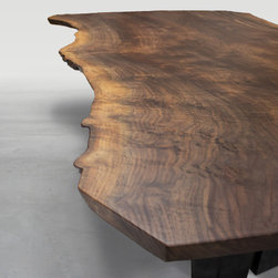 Live Edge Claro Walnut Dining Table - Dining Tables