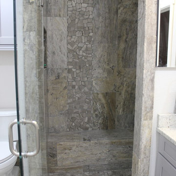 Silver Travertine Bathroom
