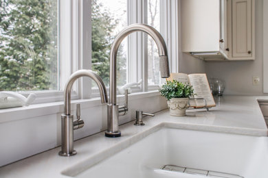 Inspiration for a large contemporary home design remodel in Providence