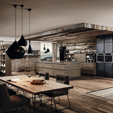 Industrial Oak Kitchen