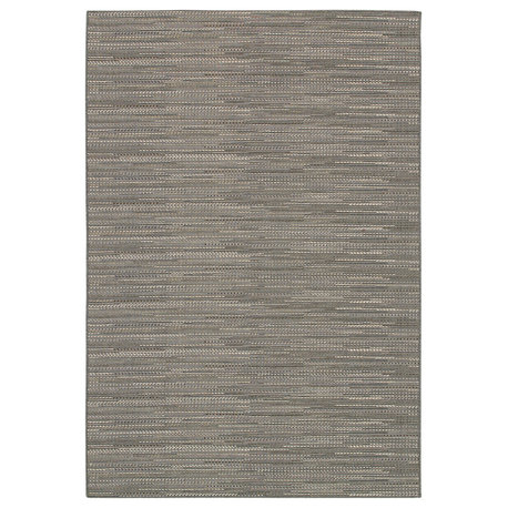 Couristan Monaco Larvotto Indoor/Outdoor Area Rug, Gray-Multi, 5'10"x9'2"