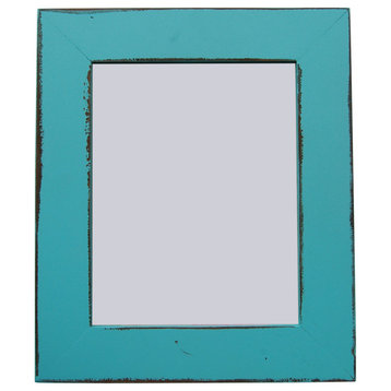Hanalei Bay Blue Rustic Distressed Picture Frame, 18"x18"
