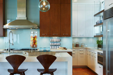 Example of a trendy kitchen design in Miami