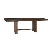 Leystone Rectangular Dining Table, Dark Brown
