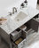 Florence 48" Single Bathroom Vanity in Gray with White Carrara Marble Top