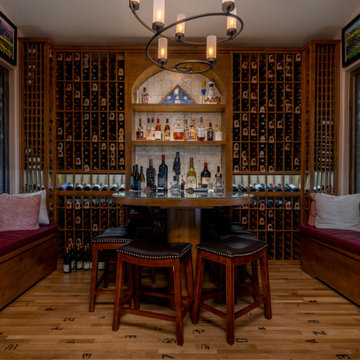 Alluring Traditional Wine Cellar inside a Lovely Home
