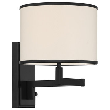 Crystorama Madison Wall Sconce in Matte Black