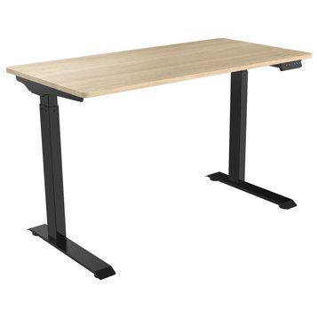 47" Electric Sit/Stand Desk With Adjustable Heights, Natural