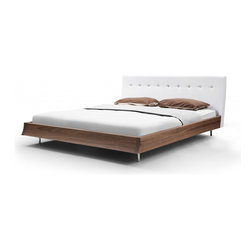 Concavo Bed | Walnut - Platform Beds