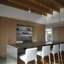 Cement floor kitchen