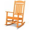 Polywood Presidential Rocking Chair, Tangerine