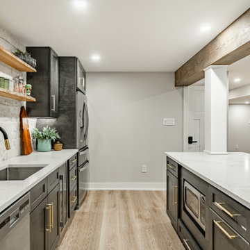 Chester Springs Basement Remodel | Full Wet Bar, Game Room & Entertainment Suit