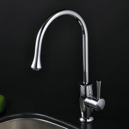 Chrome Single Handle Kitchen Tap (T1702) - Kitchen Faucets