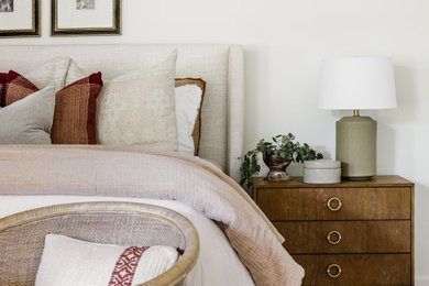 Design ideas for a transitional bedroom in Oklahoma City.