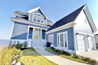 Inspiration for a coastal exterior home remodel in Other