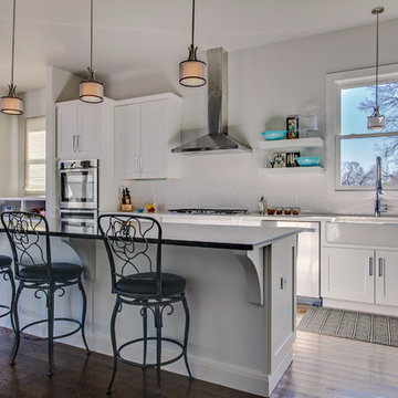 Kitchen Island with Polished Granite