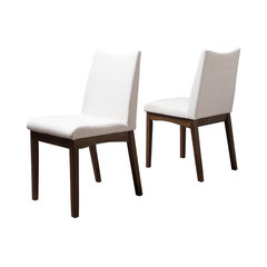 50 Most Por Midcentury Modern Dining Room Chairs For 2018 Houzz Gertrude Fabric And Wood Finish Mid Century Modern Dining Chairs Set Of 2