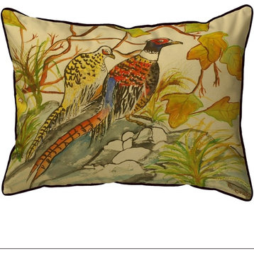 Betsy Drake Pheasant Large Pillow 16x20