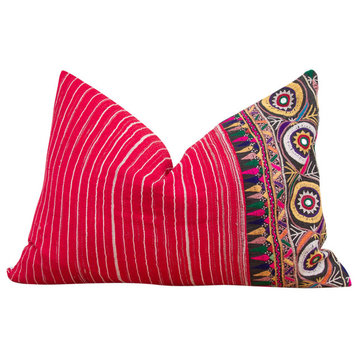 Indian Antique Mashru Tribal Pillow